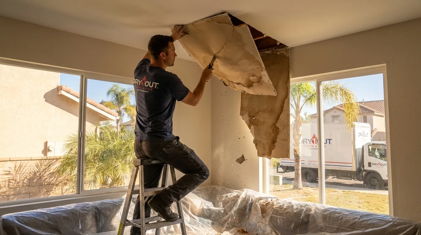 24/7 Emergency Ceiling Water Damage Repair in Vista